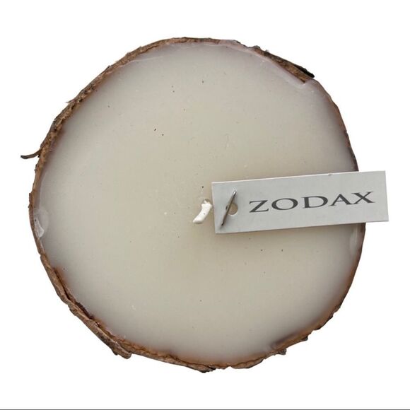 Zodax Dark Birchwood Fragrance Free Pillar Candle • NWT - Picture 3 of 7